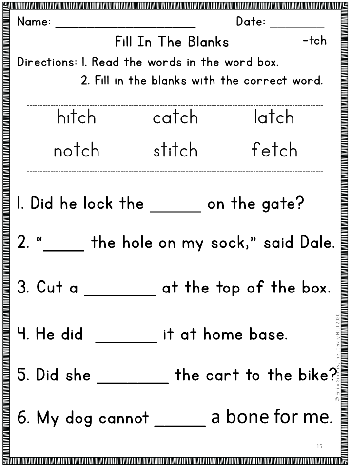 TCH Phonics Activities Multisensory Phonics And Orton Gillingham Lesson Resource Word List Builder